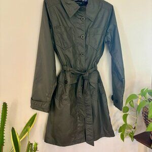 bebe Midi Trench Rain Coat